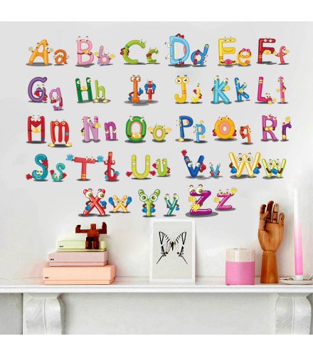 WST107 - English letters Wall Sticker